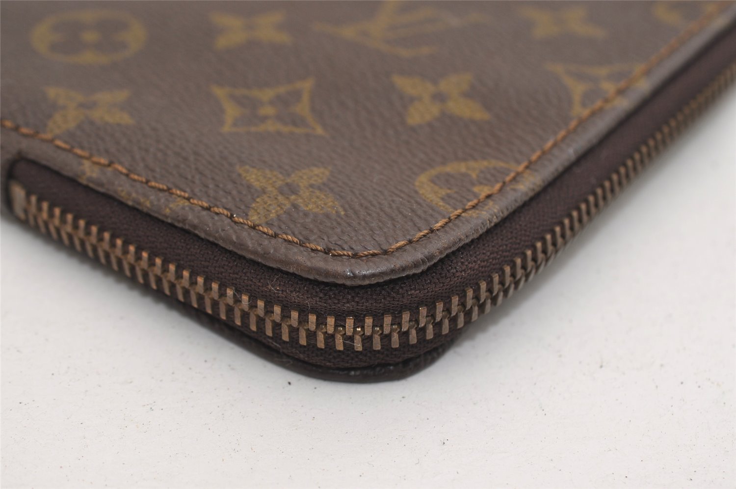 Authentic Louis Vuitton Monogram Poche Documents Document Case Old Model 6368J