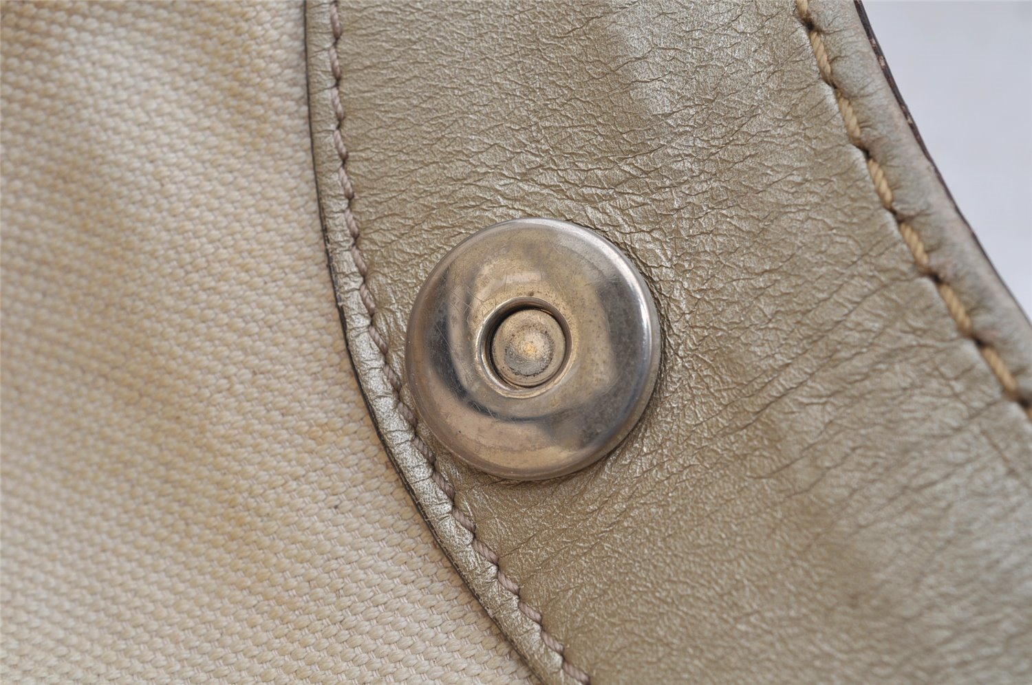 Authentic GUCCI Sukey Shoulder Tote Bag GG Canvas Leather 211944 Brown 6370I