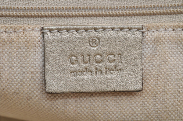 Authentic GUCCI Sukey Shoulder Tote Bag GG Canvas Leather 211944 Brown 6370I