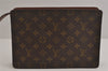 Authentic Louis Vuitton Monogram Pochette Homme Clutch Hand Bag M51795 LV 6370J