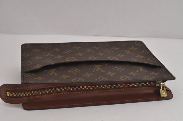Authentic Louis Vuitton Monogram Pochette Homme Clutch Hand Bag M51795 LV 6370J