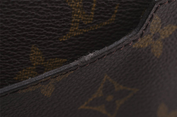 Authentic Louis Vuitton Monogram Pochette Homme Clutch Hand Bag M51795 LV 6370J