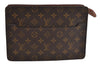 Authentic Louis Vuitton Monogram Pochette Homme Clutch Hand Bag M51795 LV 6371J