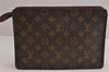 Authentic Louis Vuitton Monogram Pochette Homme Clutch Hand Bag M51795 LV 6371J