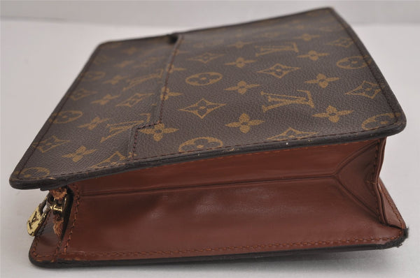 Authentic Louis Vuitton Monogram Pochette Homme Clutch Hand Bag M51795 LV 6371J