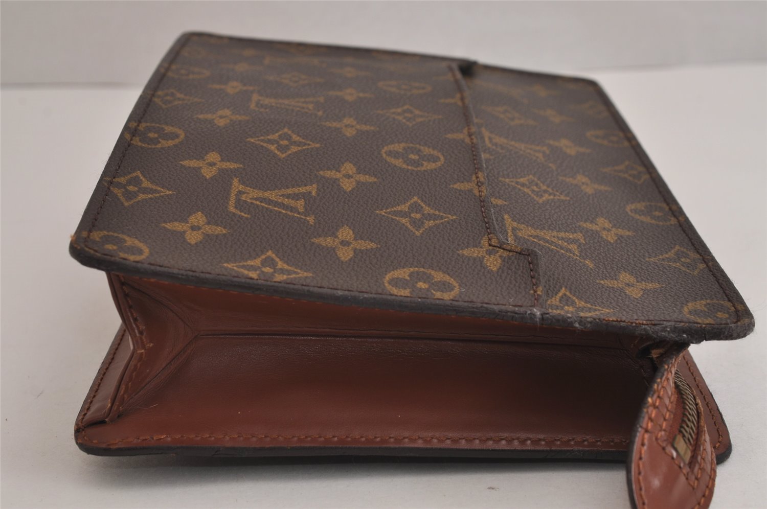 Authentic Louis Vuitton Monogram Pochette Homme Clutch Hand Bag M51795 LV 6371J