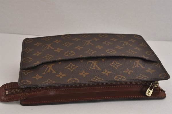 Authentic Louis Vuitton Monogram Pochette Homme Clutch Hand Bag M51795 LV 6371J