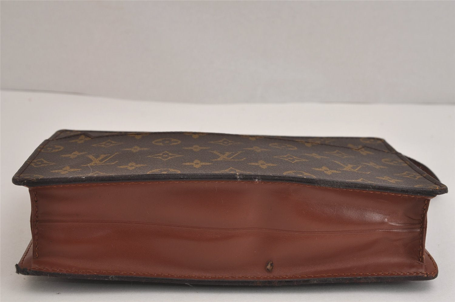 Authentic Louis Vuitton Monogram Pochette Homme Clutch Hand Bag M51795 LV 6371J