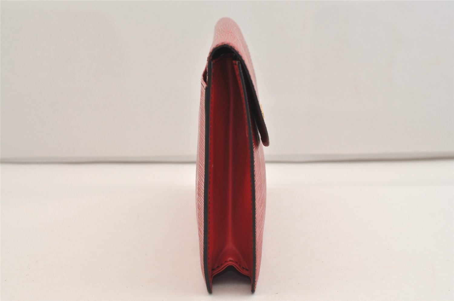 Authentic Louis Vuitton Epi Montaigne 27 Clutch Hand Bag Red M52657 LV 6373J