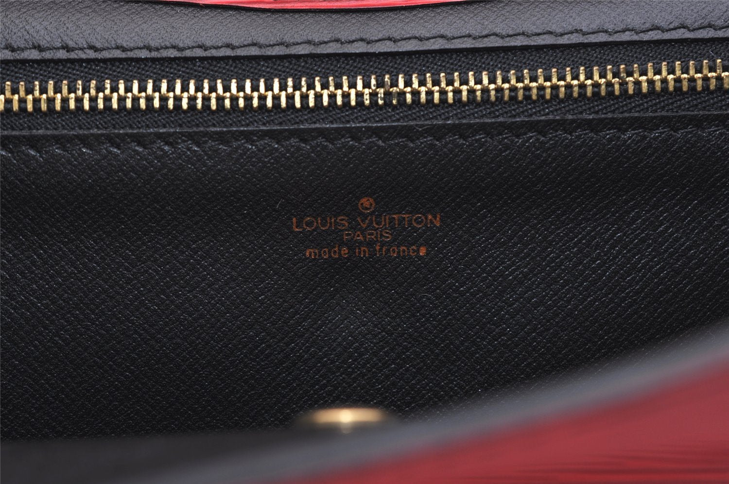 Authentic Louis Vuitton Epi Montaigne 27 Clutch Hand Bag Red M52657 LV 6373J
