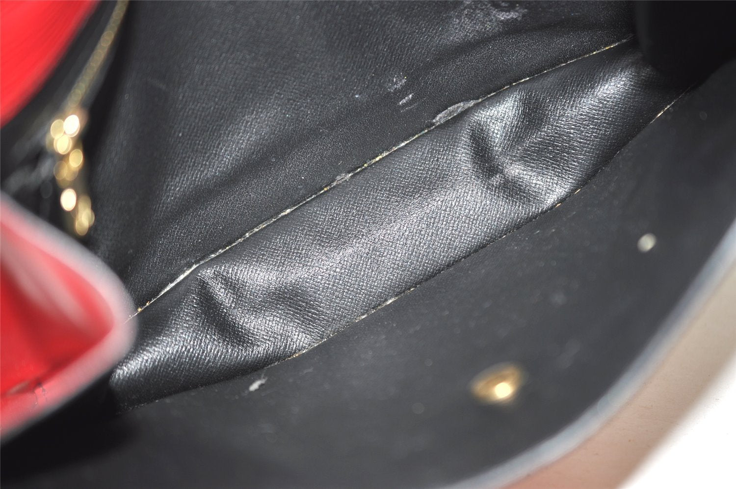 Authentic Louis Vuitton Epi Montaigne 27 Clutch Hand Bag Red M52657 LV 6373J