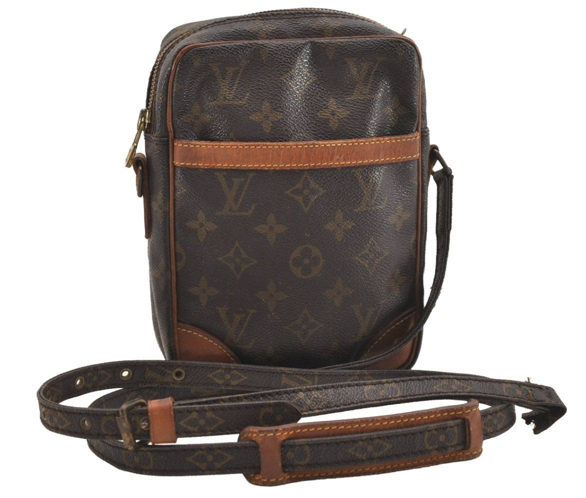 Authentic Louis Vuitton Monogram Danube Shoulder Cross Bag M45266 Junk 6375J