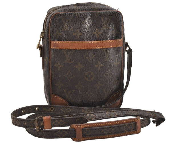 Authentic Louis Vuitton Monogram Danube Shoulder Cross Bag M45266 Junk 6375J
