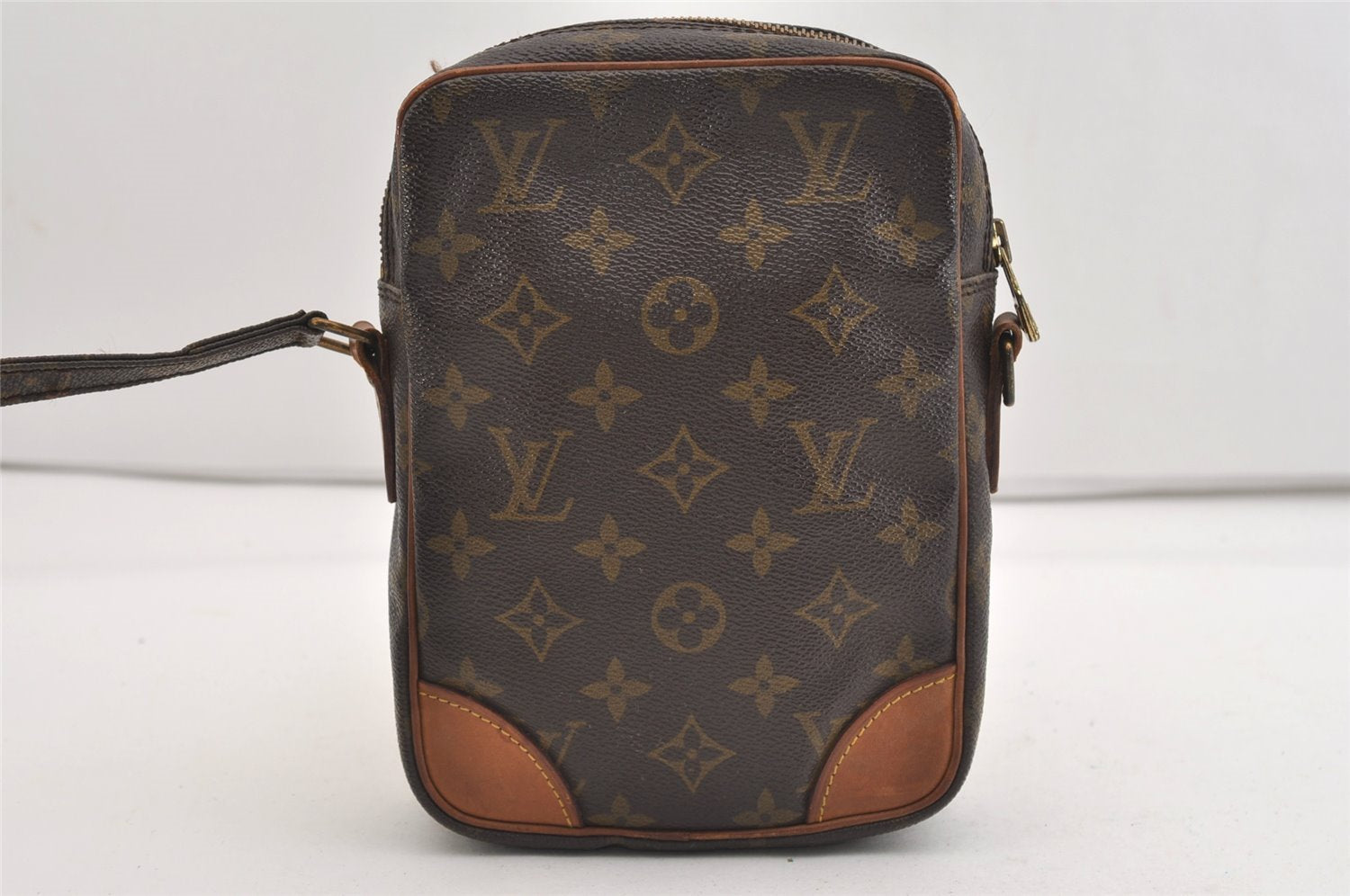 Authentic Louis Vuitton Monogram Danube Shoulder Cross Bag M45266 Junk 6375J