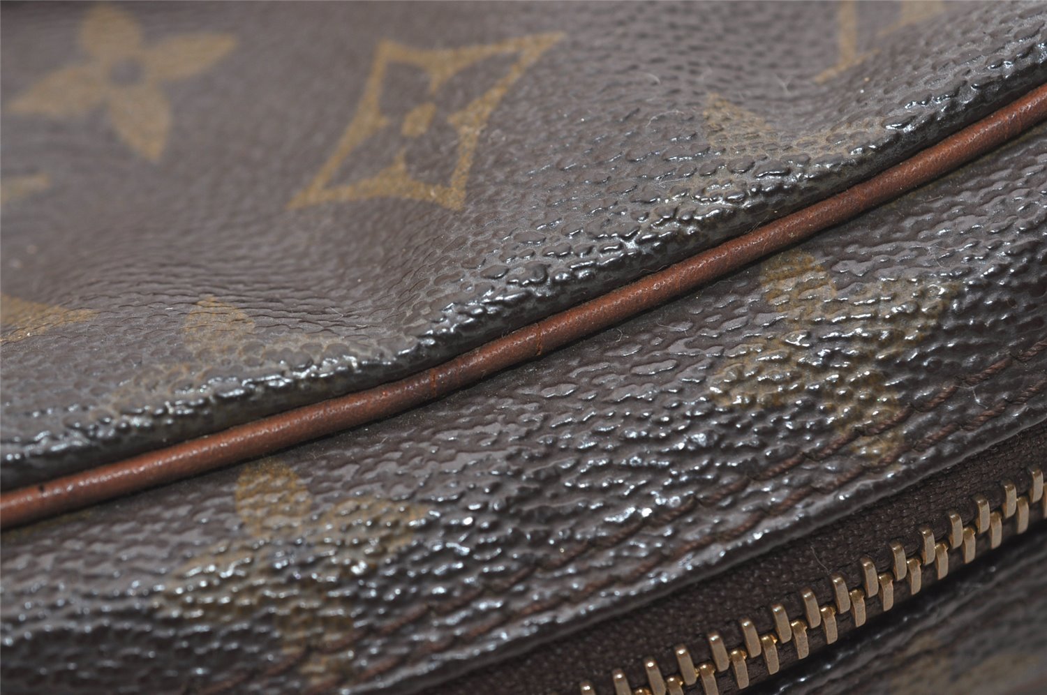 Authentic Louis Vuitton Monogram Danube Shoulder Cross Bag M45266 Junk 6375J