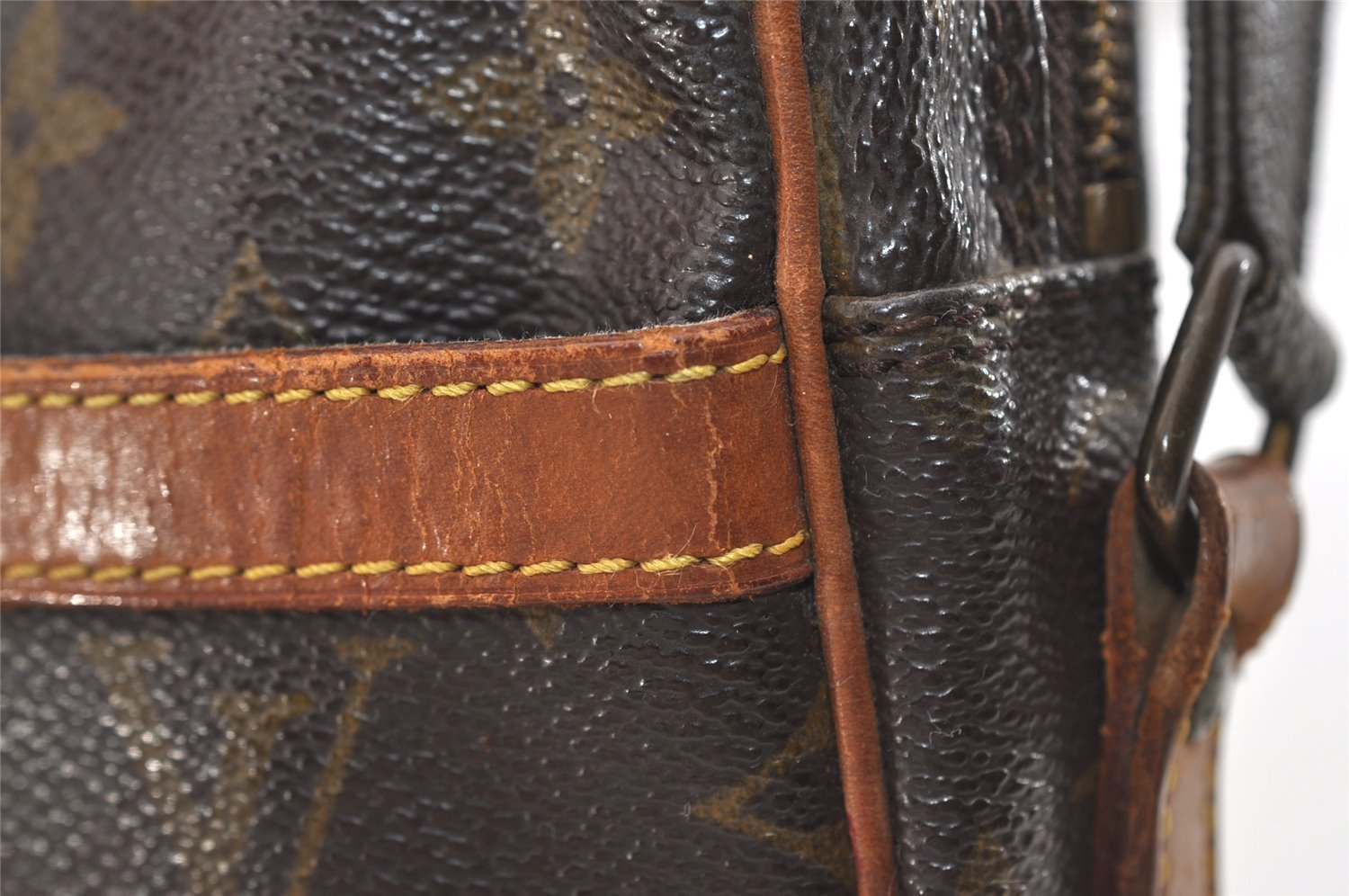 Authentic Louis Vuitton Monogram Danube Shoulder Cross Bag M45266 Junk 6375J