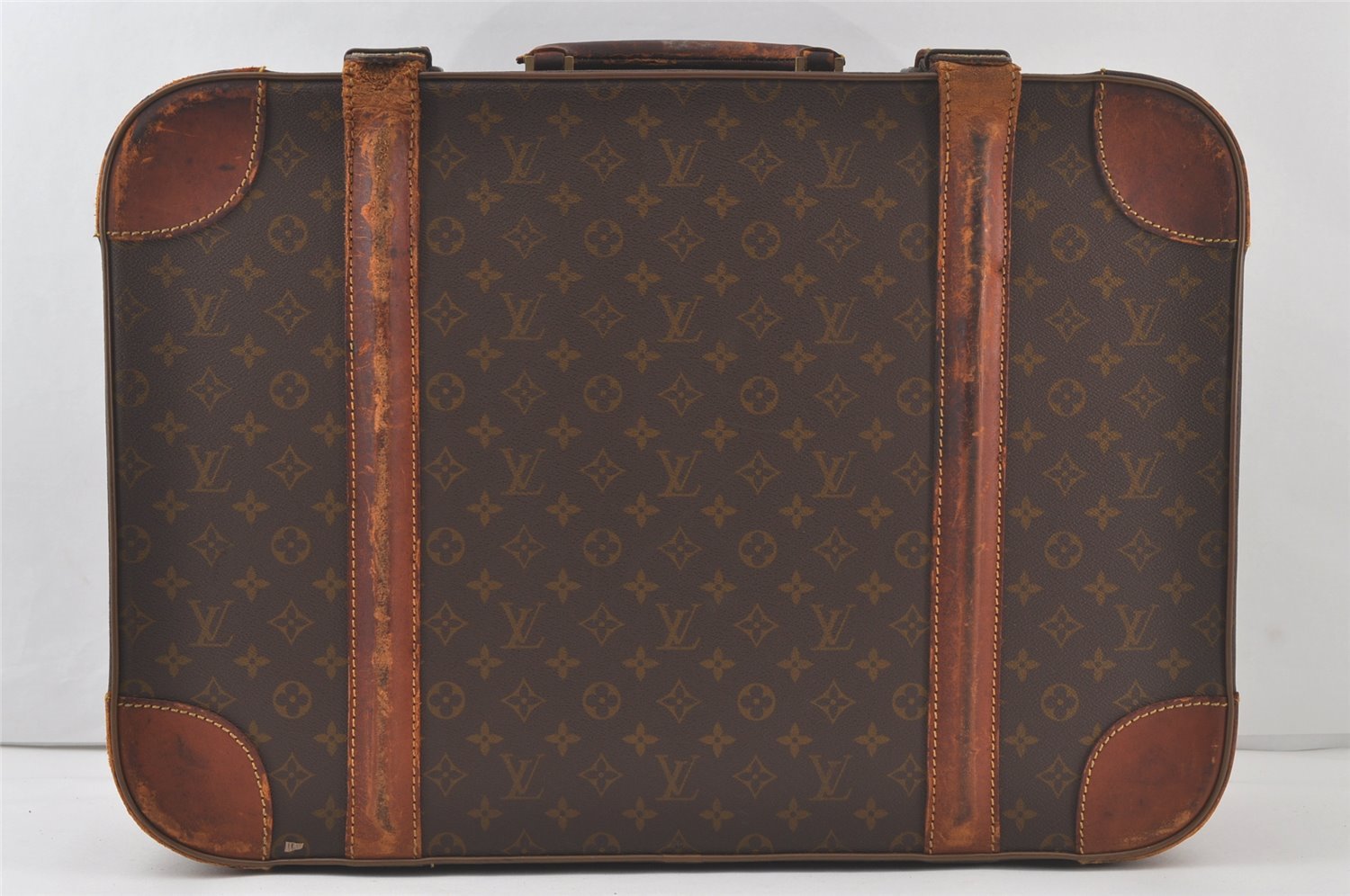 Auth Louis Vuitton Monogram Stratos 60 Trunk Case Travel Bag Old Model LV 6375K