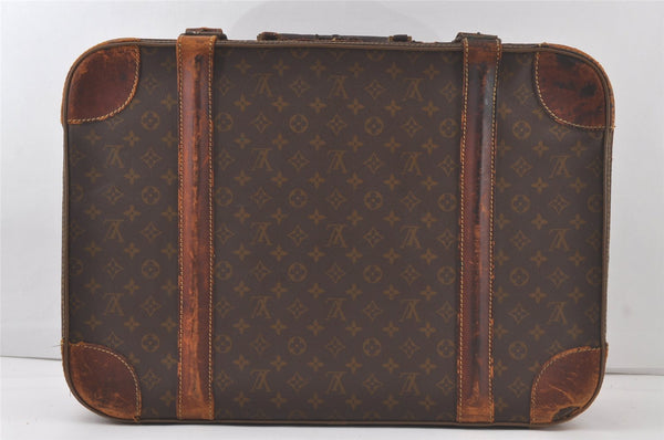 Auth Louis Vuitton Monogram Stratos 60 Trunk Case Travel Bag Old Model LV 6375K