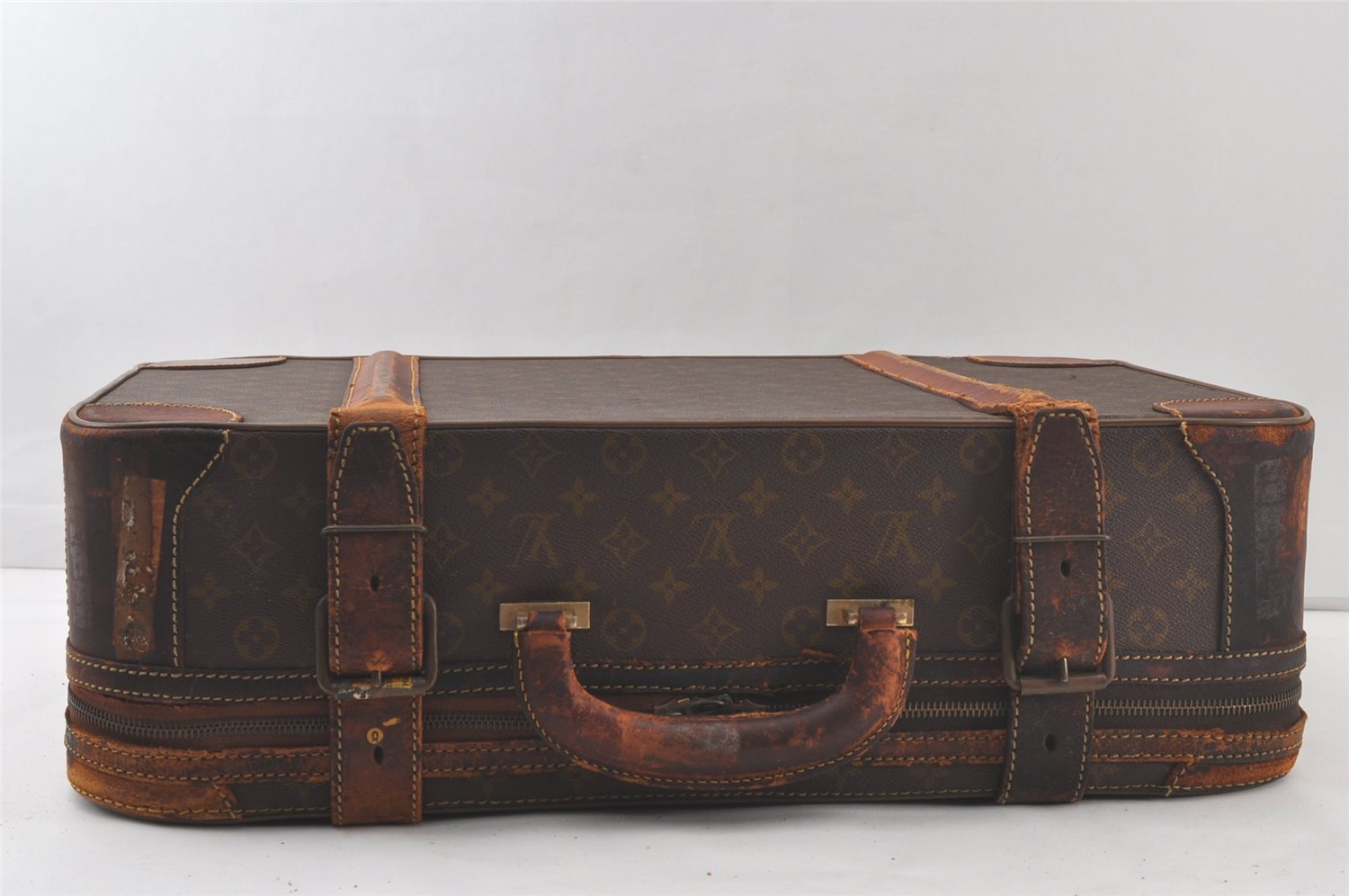 Auth Louis Vuitton Monogram Stratos 60 Trunk Case Travel Bag Old Model LV 6375K