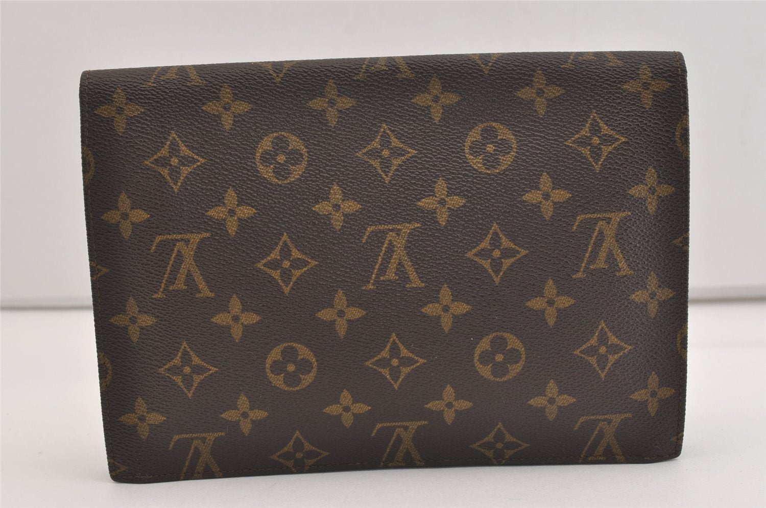 Authentic Louis Vuitton Monogram Pochette Rabat Clutch Bag Old Model LV 6377J