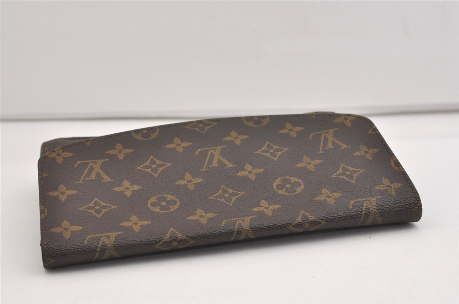 Authentic Louis Vuitton Monogram Pochette Rabat Clutch Bag Old Model LV 6377J