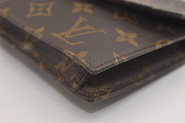Authentic Louis Vuitton Monogram Pochette Rabat Clutch Bag Old Model LV 6377J