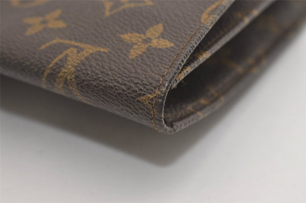 Authentic Louis Vuitton Monogram Pochette Rabat Clutch Bag Old Model LV 6377J