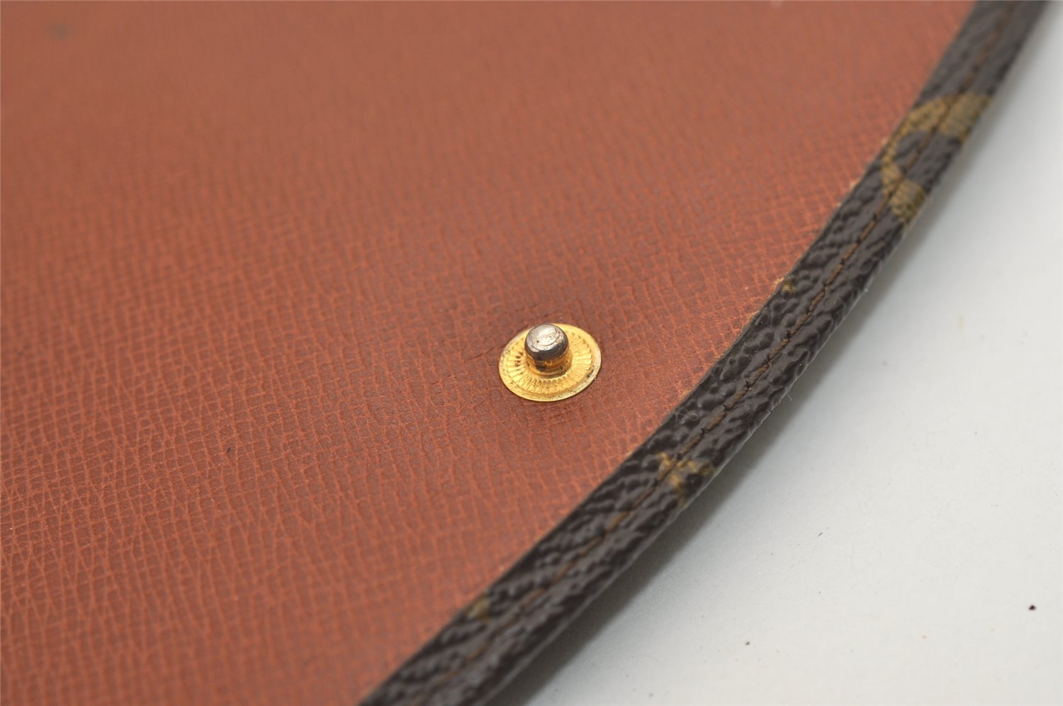 Authentic Louis Vuitton Monogram Pochette Rabat Clutch Bag Old Model LV 6377J