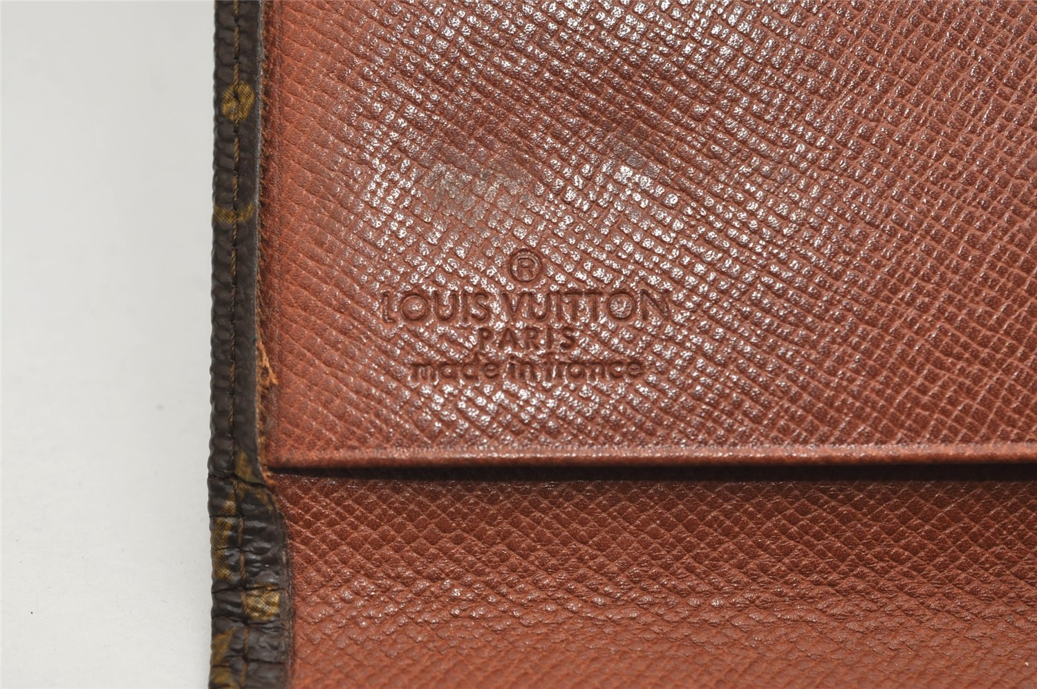 Authentic Louis Vuitton Monogram Pochette Rabat Clutch Bag Old Model LV 6377J