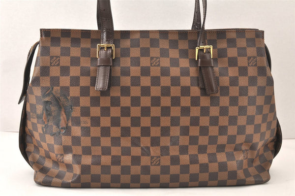 Authentic Louis Vuitton Damier Chelsea Shoulder Tote Bag N51119 LV 6377K
