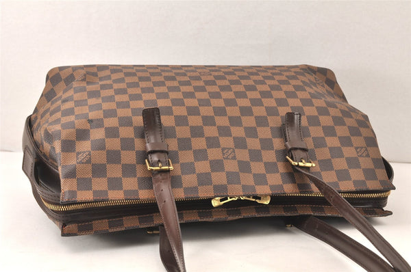 Authentic Louis Vuitton Damier Chelsea Shoulder Tote Bag N51119 LV 6377K