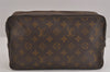 Auth Louis Vuitton Monogram Trousse Toilette 28 Clutch Bag Old Model Junk 6378J