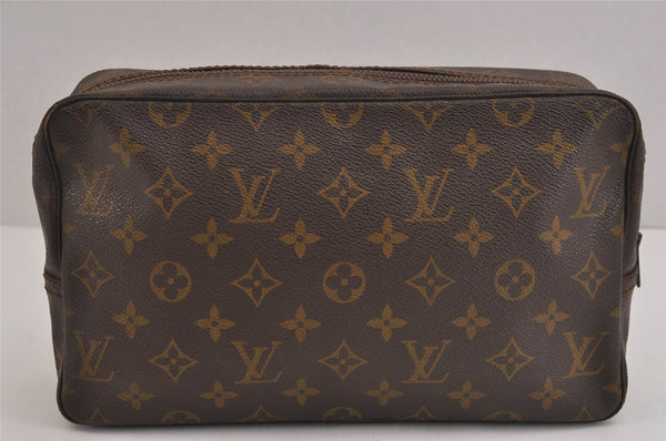 Auth Louis Vuitton Monogram Trousse Toilette 28 Clutch Bag Old Model Junk 6378J