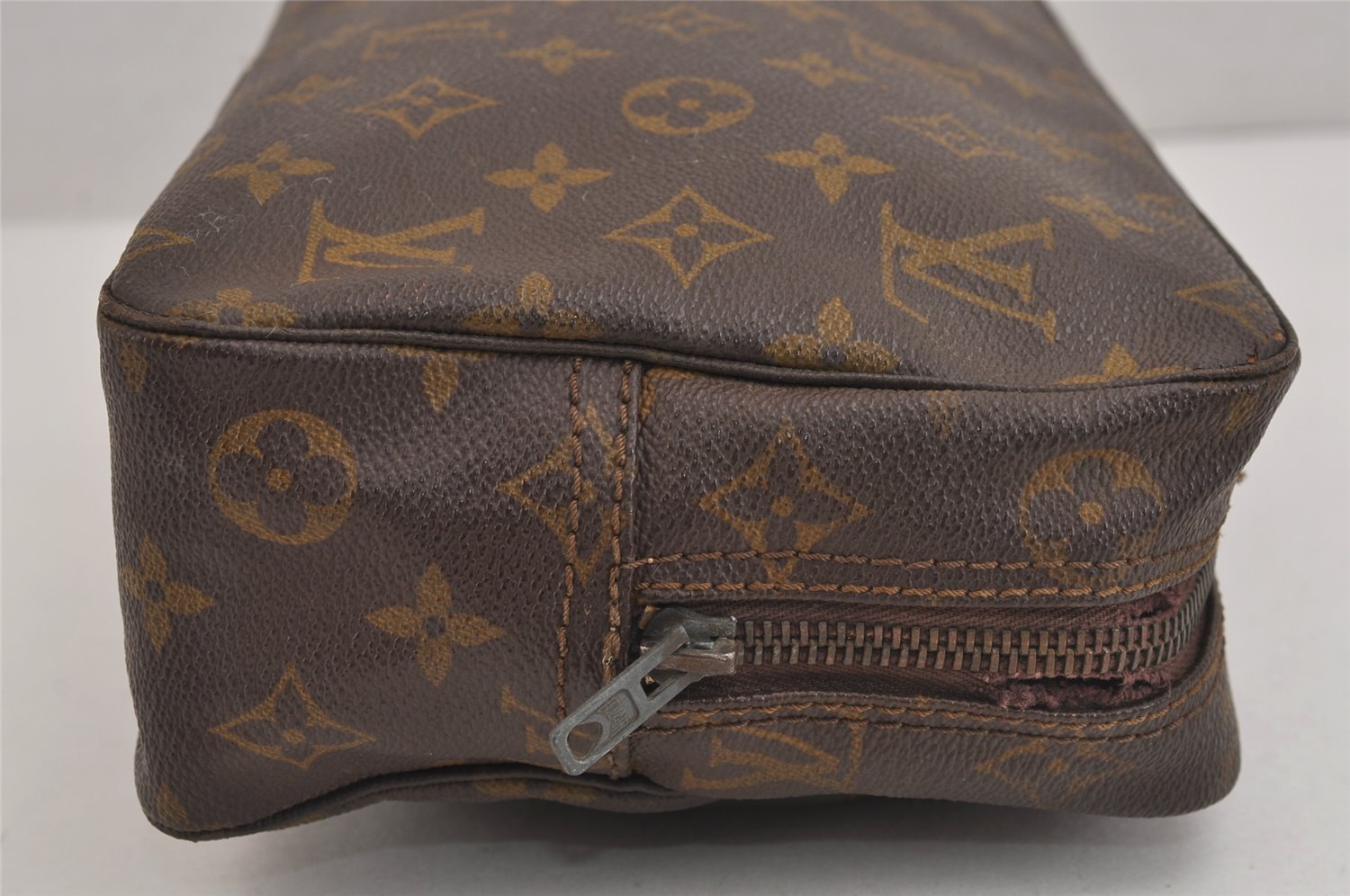 Auth Louis Vuitton Monogram Trousse Toilette 28 Clutch Bag Old Model Junk 6378J