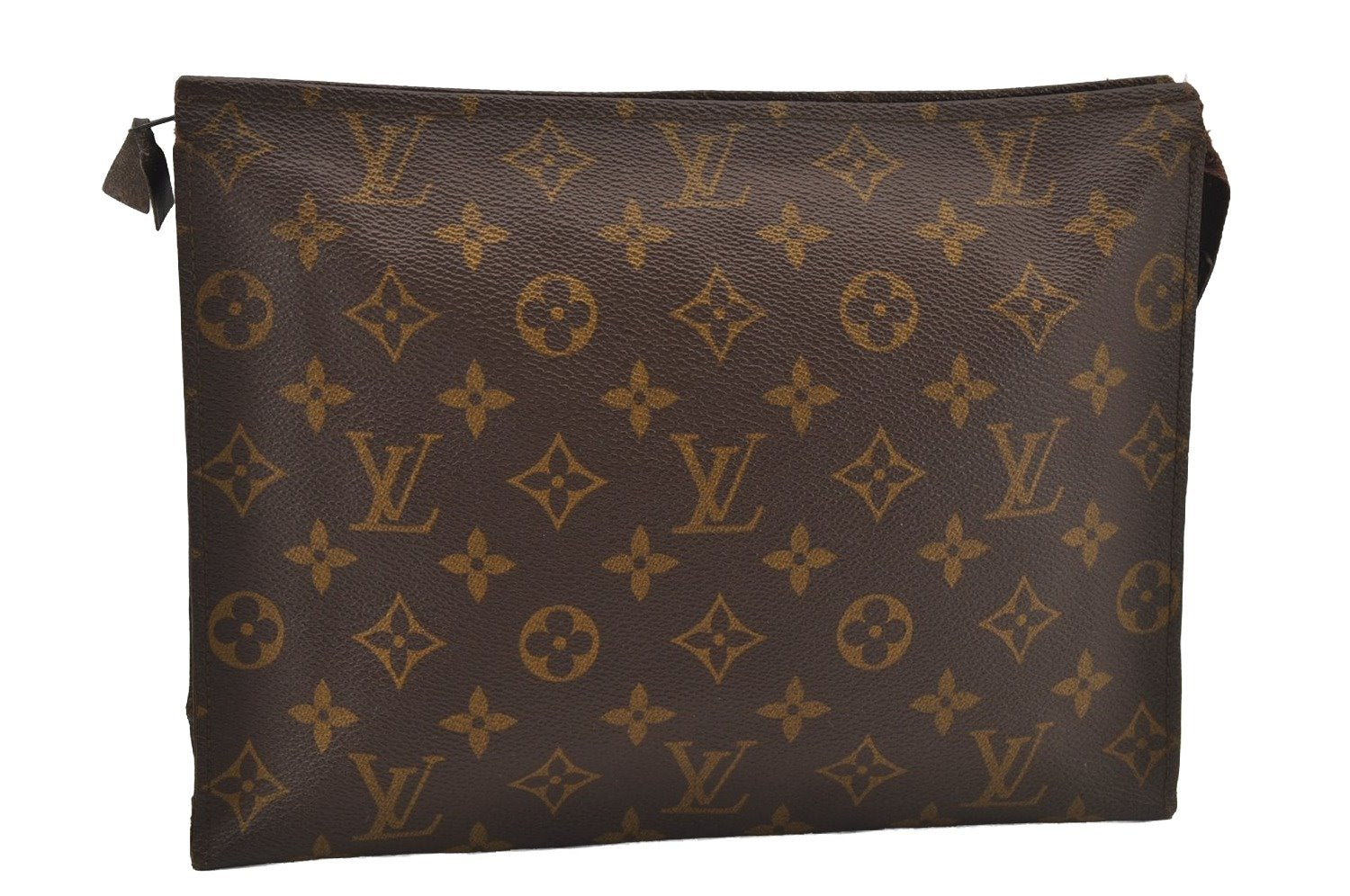 Auth Louis Vuitton Monogram Poche Toilette 26 Cosmetics Pouch Old Model LV 6379J