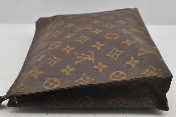 Auth Louis Vuitton Monogram Poche Toilette 26 Cosmetics Pouch Old Model LV 6379J