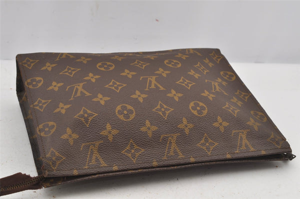 Auth Louis Vuitton Monogram Poche Toilette 26 Cosmetics Pouch Old Model LV 6379J