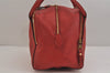 Auth Louis Vuitton Monogram Empreinte Marais MM Hand Bag Red M41190 LV 6381J