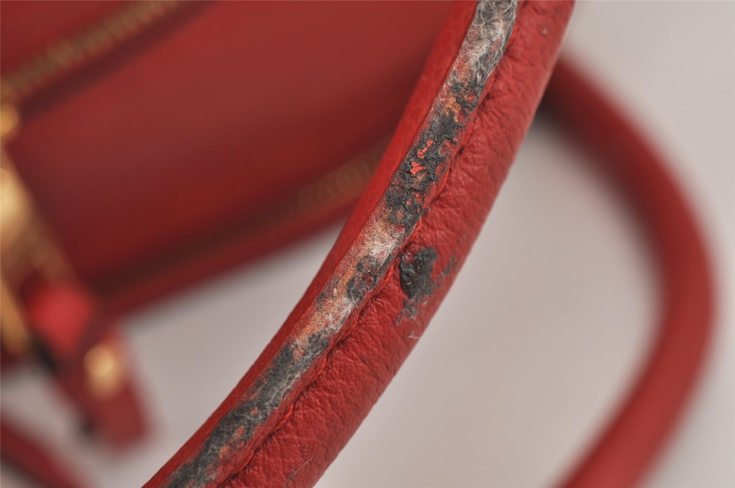 Auth Louis Vuitton Monogram Empreinte Marais MM Hand Bag Red M41190 LV 6381J