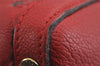 Auth Louis Vuitton Monogram Empreinte Marais MM Hand Bag Red M41190 LV 6381J