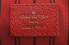 Auth Louis Vuitton Monogram Empreinte Marais MM Hand Bag Red M41190 LV 6381J