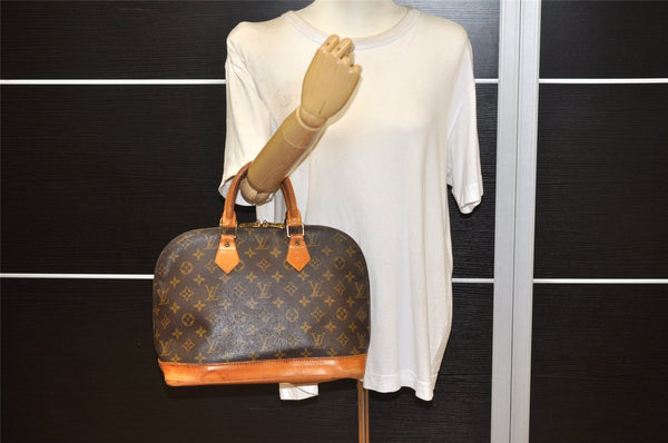 Authentic Louis Vuitton Monogram Alma Hand Bag Purse M51130 LV 6382K