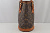 Authentic Louis Vuitton Monogram Bucket PM Shoulder Tote Bag M42238 Junk 6383J