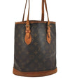 Authentic Louis Vuitton Monogram Bucket PM Shoulder Tote Bag M42238 Junk 6384J
