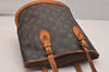 Authentic Louis Vuitton Monogram Bucket PM Shoulder Tote Bag M42238 Junk 6384J