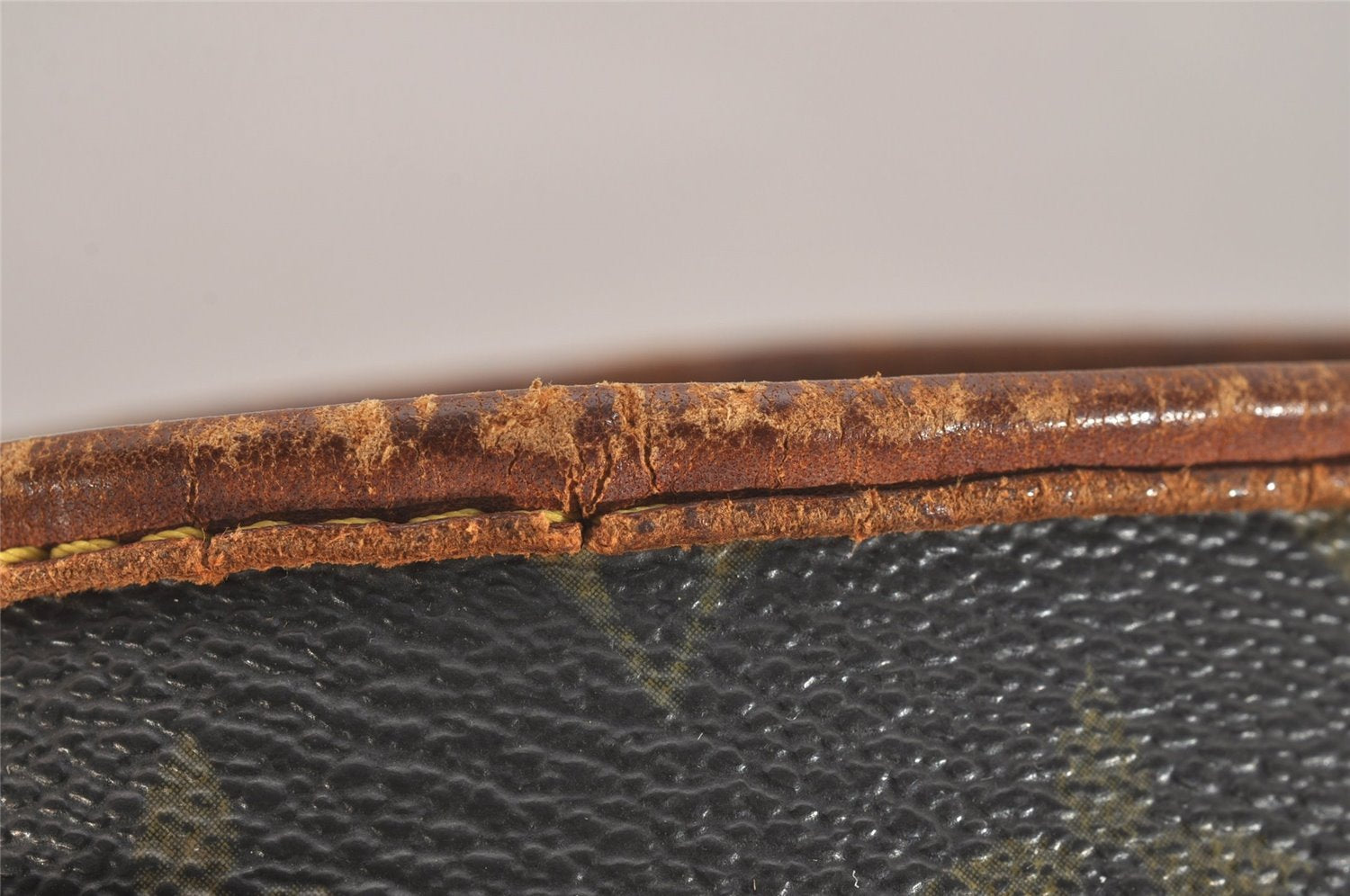 Authentic Louis Vuitton Monogram Bucket PM Shoulder Tote Bag M42238 Junk 6384J