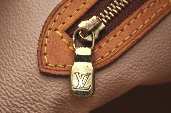 Authentic Louis Vuitton Monogram Bucket PM Shoulder Tote Bag M42238 Junk 6384J