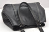 Authentic PRADA Vintage Leather 2Way Shoulder Tote Bag Black 6384K