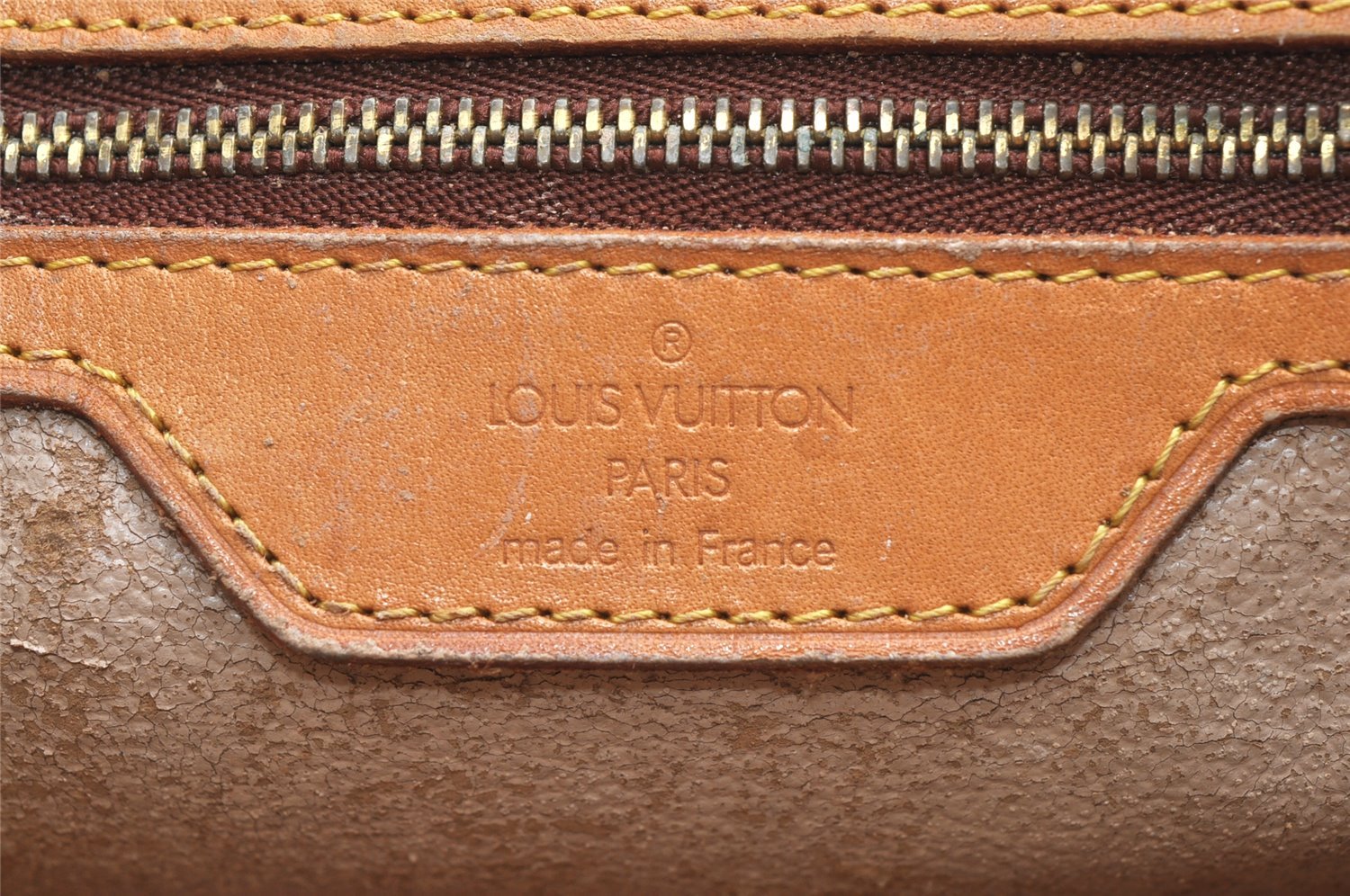Authentic Louis Vuitton Monogram Bucket GM Shoulder Tote Bag M42236 Junk 6385K