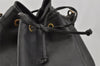 Authentic Louis Vuitton Epi Noe Shoulder Drawstring Bag Black M59002 LV 6386I